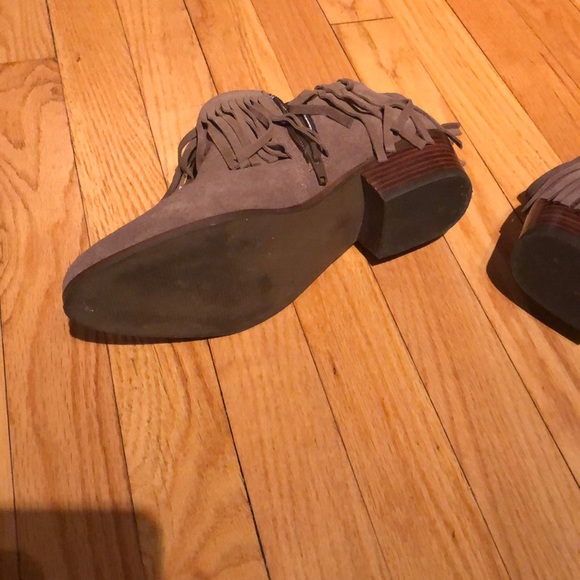 Fringe Suede Booties - Picture 4 of 6